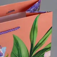 Пакет подарочный "Цветы эмоций" ламинированный 26 х 12 х 32 см