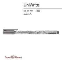 Ручка гелевая SKETCH&ART UniWrite.SILVER, 0,8 мм, серебряный
