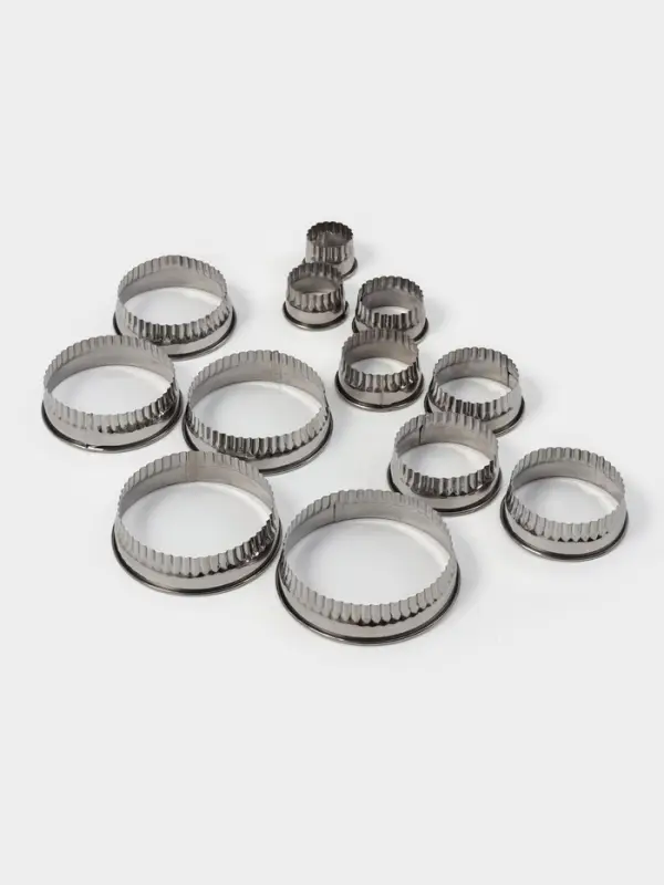 Набор форм для вырезания Набор форм для вырезания "Волна" 12 шт, d 3,5-10,5 см, h 3 см