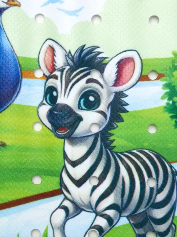 Коврик для ванной противоскользящий, на присосках &laquo;Сафари&raquo;, детский, 40&times;70 см