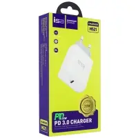 Переходник сетевого зарядного устройства HS21 на Type-C PD20W ISA белый