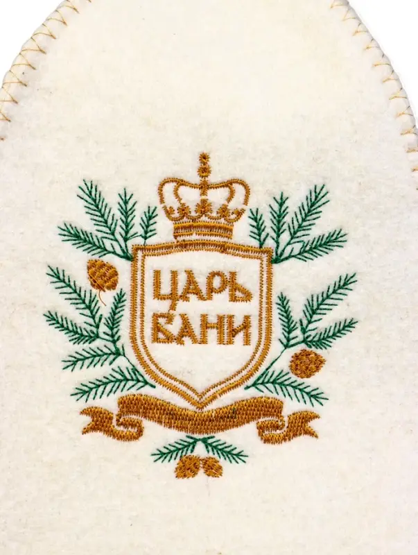 Набор банный 2 шапки Набор банный 2 шапки "Царский", белый