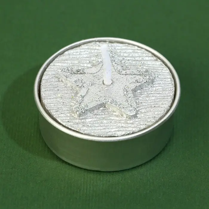 Свеча чайная &laquo;Новогодняя&raquo;, d = 4 см, МИКС