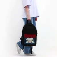 Рюкзак школьный молодёжный &laquo;Аниме&raquo;, 33&times;13&times;37, отдел на молнии, карман, чёрный