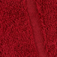 Полотенце махровое Luscan/бордюр 450г/м2, 70х140, бордо