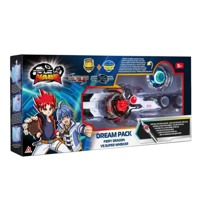Набор волчков для баттлов Инфинити Надо «ЭпикЛончер. Dream pack. Fiery Dragon vs Super Whisker» Набор волчков для баттлов Инфинити Надо «ЭпикЛончер. Dream pack. Fiery Dragon vs Super Whisker»