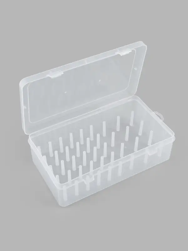 Органайзер для ниток, 42 катушки, 23.7&times;13.7&times;6.6 см, прозрачный