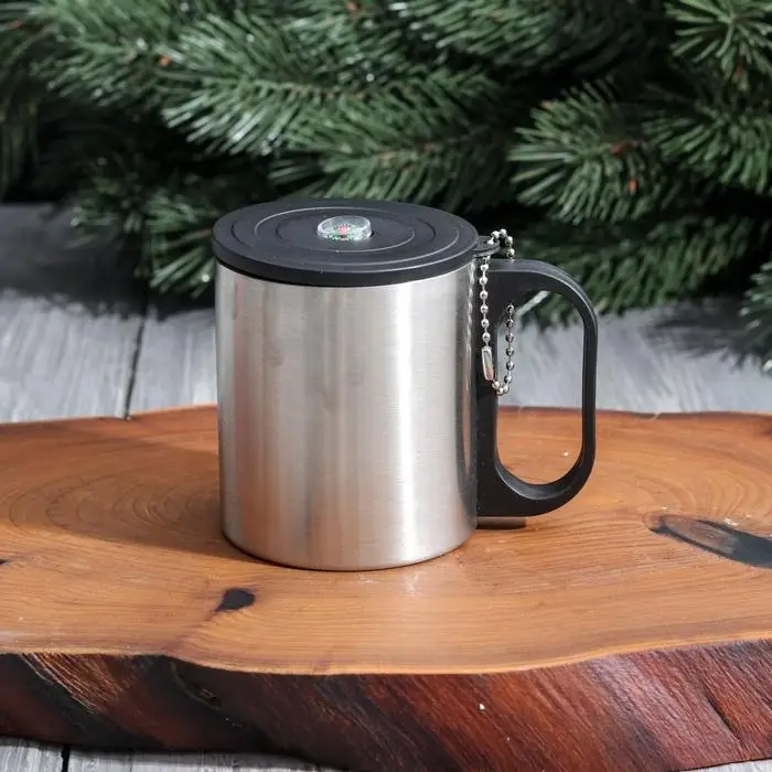 Термокружка с компасом MODE FORREST «100% мужик», 180 мл