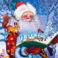 Пакет подарочный новогодний ламинированный, &laquo;Дед мороз&raquo; , 18&times;10&times;22.3 см