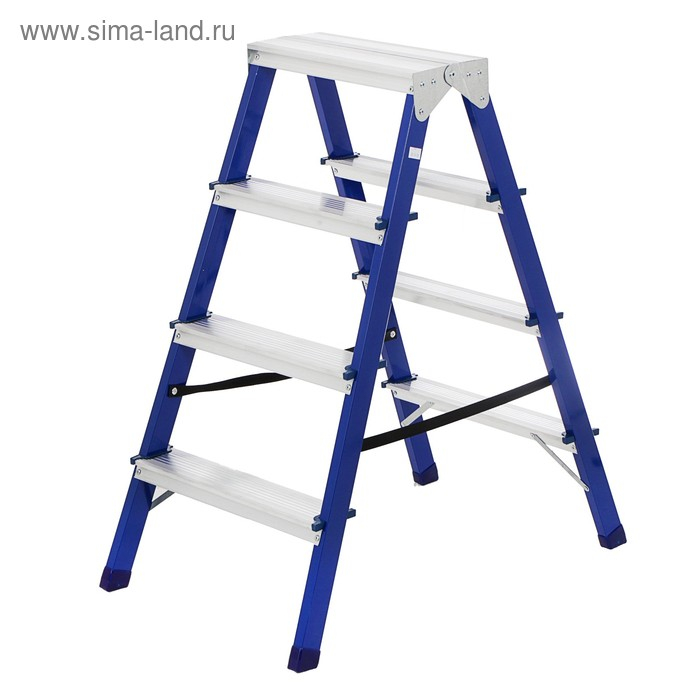 Стремянка ТУНДРА, комбинированная, двухсторонняя, 4 ступени, 870 мм Стремянка ТУНДРА, комбинированная, двухсторонняя, 4 ступени, 870 мм