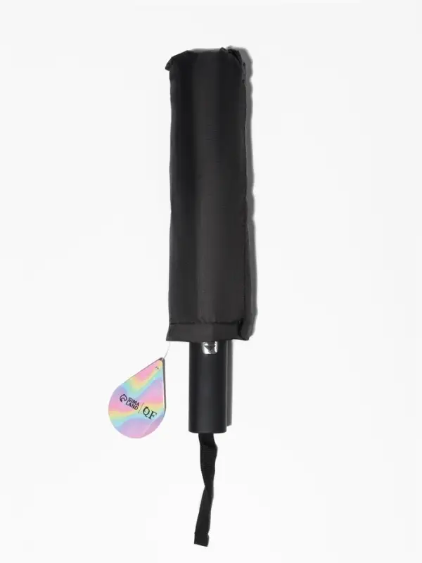 Зонт автоматический Lanford, 3 сложения, 12 спиц, R=52/60 см, d=104 см, чёрный