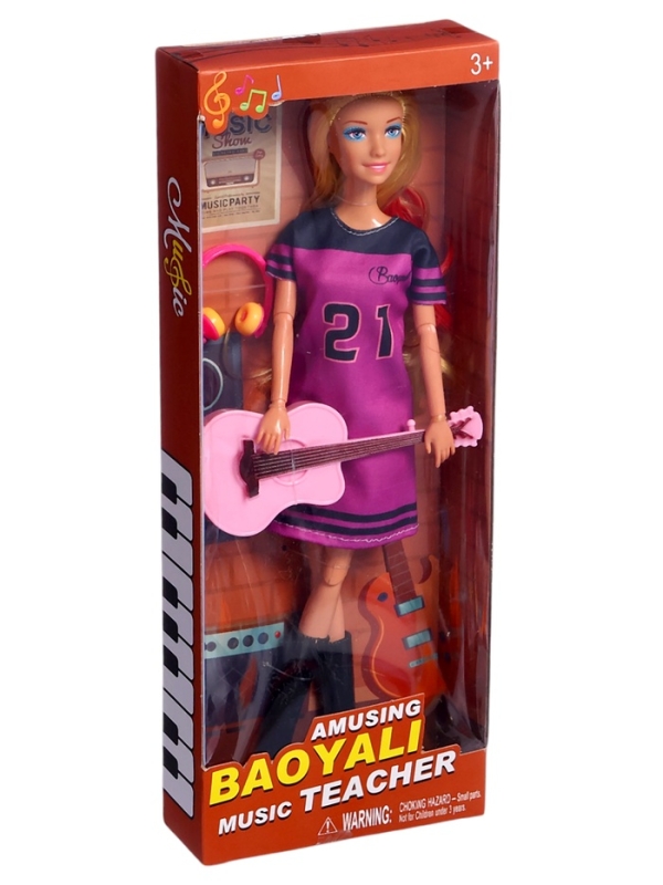Кукла-модель "Уроки музыки" с аксессуарами, МИКС