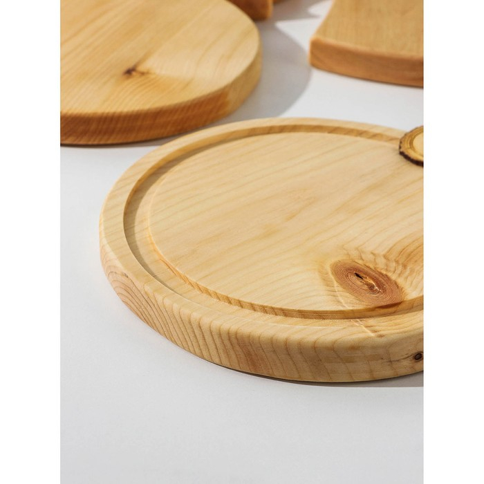 Доски разделочные и ящик Adelica, 3 шт: 37×22×2,5 см, 35×22×2,5 см, 35×22×2,5 см, цельный массив кедра