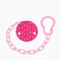 Соска - пустышка латексная ортодонтическая &laquo;Мур-мур&raquo;, от 0 мес., с держателем, розовая