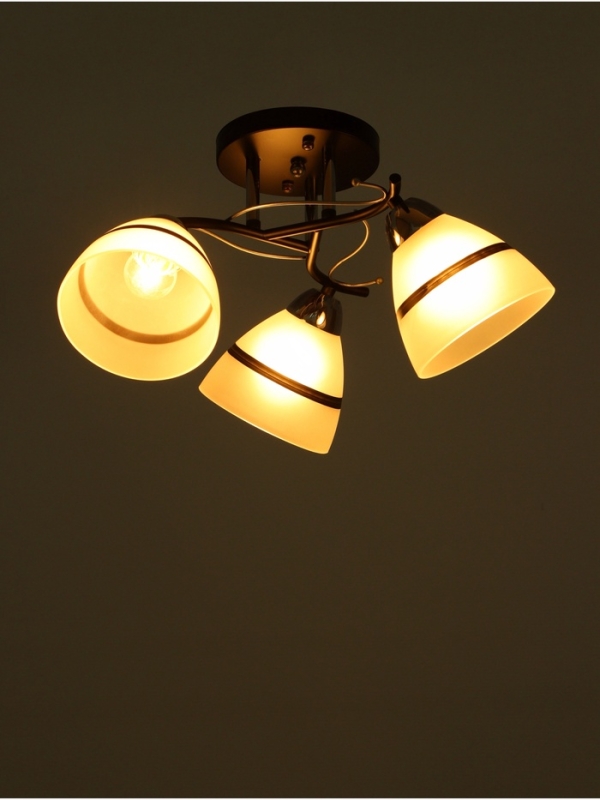 Люстра Люстра "Лайма" 3хЕ27 40Вт черно-хромовый 46х46х24 см