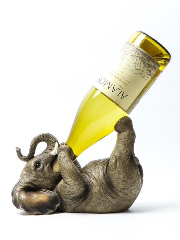 Подставка для бутылки  Подставка для бутылки "Слоник" 21х11х15см