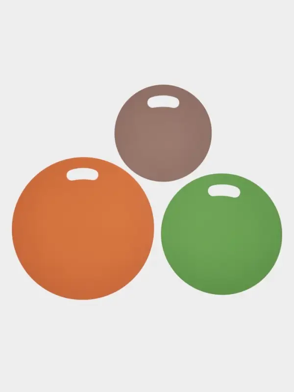 Набор досок разделочных гибких 3 шт, круглые, 32;27;22