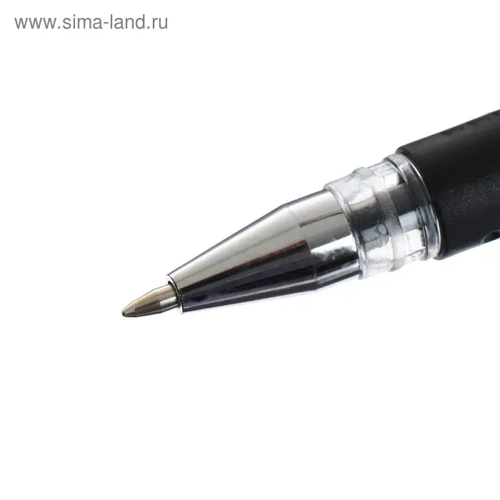 Ручка гелевая DENISE, пулевидный пишущий узел 0.5 мм, чернила чёрные, с резиновым упором