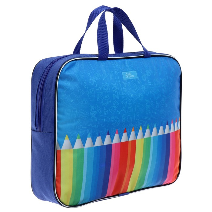 Папка с ручками текстильная А4, 350 х 270 х 70 мм, Calligrata Папка с ручками текстильная А4, 350 х 270 х 70 мм, Calligrata "Карандаши"