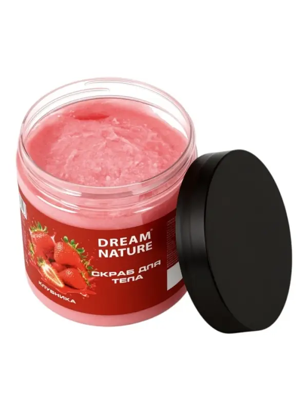 Скраб-пилинг для тела Dream Nature, клубничный, 720 г
