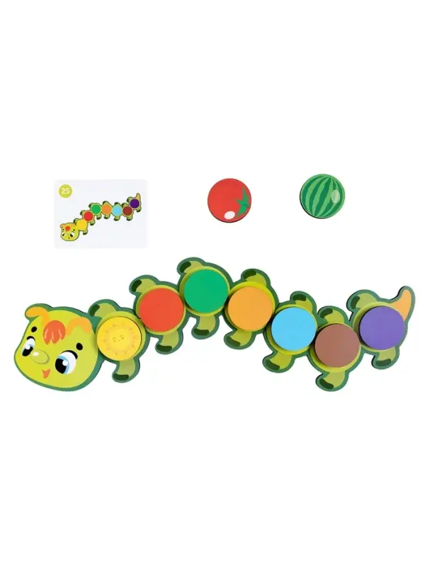 Игра развивающая на липучках "Гусеница" 06002