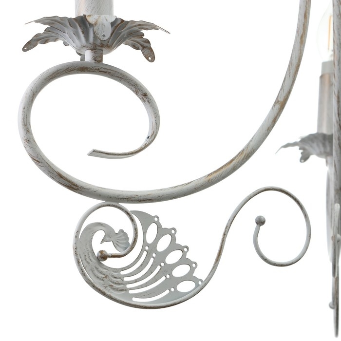 Люстра Люстра "Элессия" 3xE14 40Вт белый с золотой патиной 55х55х41,5-100 см