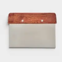 Шпатель кондитерский Доляна, 15&times;11 см, нержавеющая сталь, коричневый