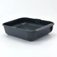 Туалет для кошек &laquo;Марсель&raquo;, 50&times;34.5&times;12 см, глубокий, с сеткой, полипропилен, серый