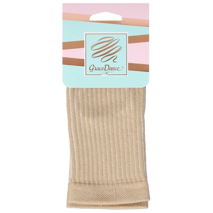 Голеностоп гимнастический Grace Dance, р. S, цвет бежевый