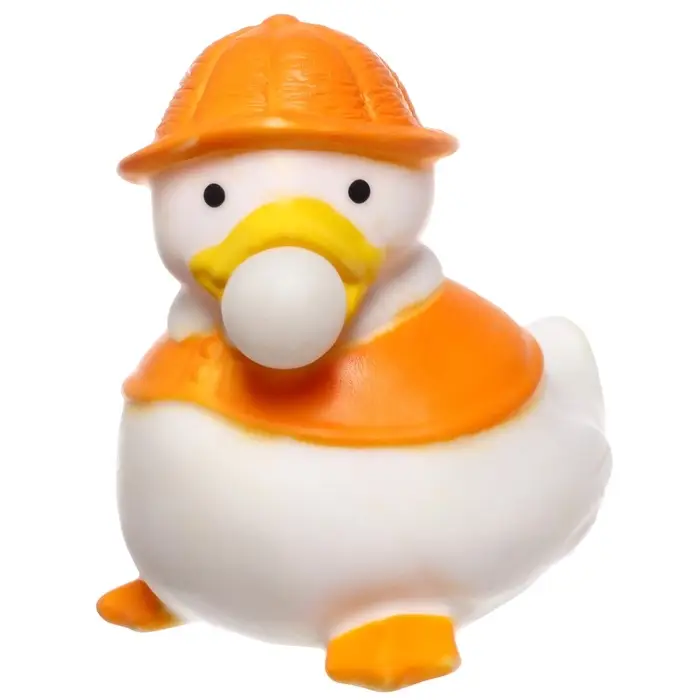Резиновая игрушка для ванны Крошка Я &laquo;Утенок с пузырем&raquo;, 6 см, МИКС
