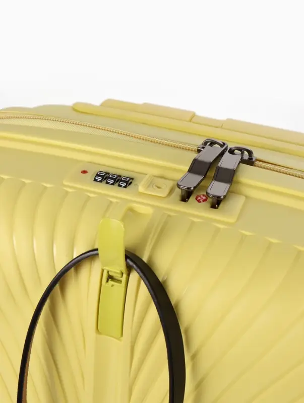 Чемодан на съёмных колёсах, 18", кодовый замок, 33&times;16&times;49 см, жёлтый