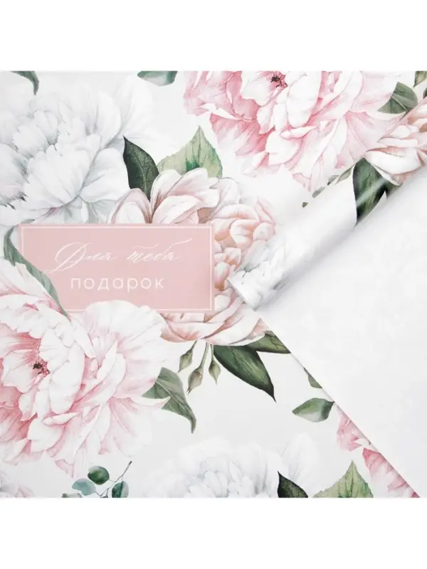 Бумага упаковочная глянцевая «Подарок от всего сердца», 50 х 70 см