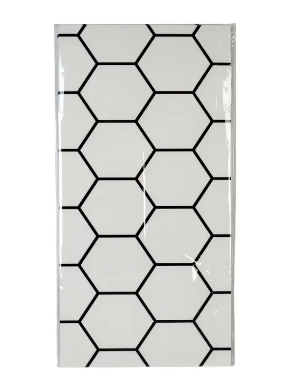 Панель самоклеящаяся 60*30 см восьмиугольник белый