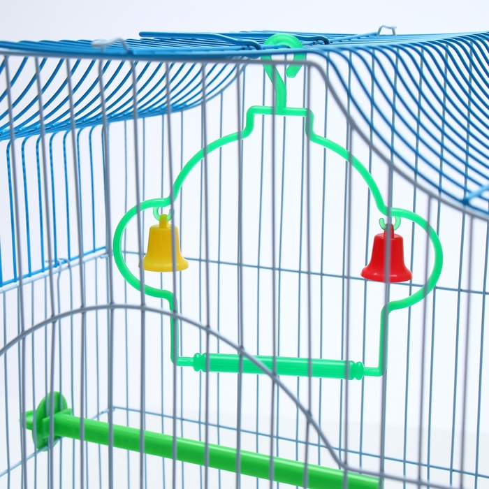 Клетка для птиц укомплектованная Bd-1/4f, 30 х 23 х 39 см, голубая (фасовка 12 шт) Клетка для птиц укомплектованная Bd-1/4f, 30 х 23 х 39 см, голубая (фасовка 12 шт)