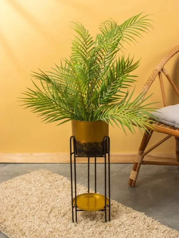 Кашпо на подставке  Кашпо на подставке "Хани" железо 18х18х56 см