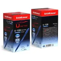 Ручка шариковая ErichKrause U-109 Original Stick&Grip, узел 1 мм, синяя