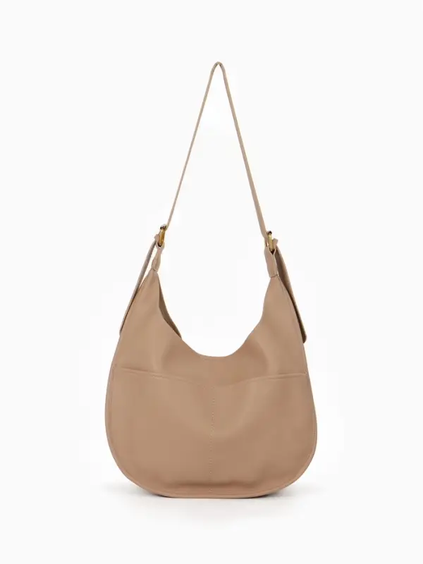 Сумка - мешок женская TEXTURA, на магните, с косметичкой, 34&times;12&times;27 см, бежевая