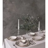 Блюдо сервировочное Magistro Vintage, 23.5&times;16&times;2.3 см, фарфор, серое