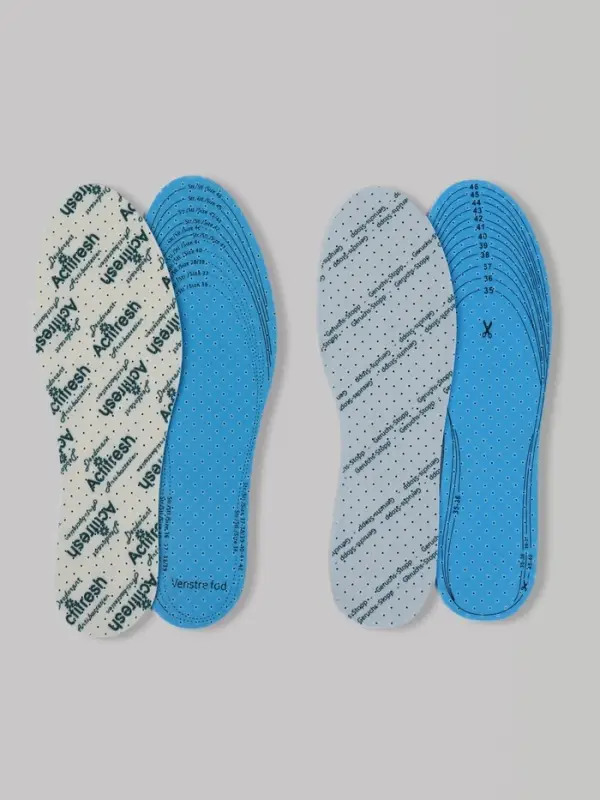 Стельки для обуви, дышащие, с антибактериальным покрытием, р-р RU до 46 (р-р Пр-ля до 46), 29 см, пара, белые