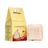 Соляной брикет куб &laquo;Цитрусовый&raquo; 200 г &laquo;Добропаровъ&raquo; апельсин, лимон, мандарин