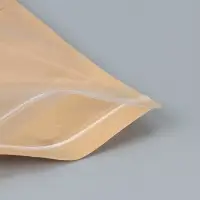 Пакет Zip-lock Крафт с прозрачной стенкой 18&times;26 + 4 см