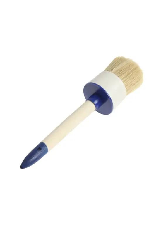 Кисть круглая ТУНДРА, натуральная щетина, деревянная рукоятка, №18, 60 мм