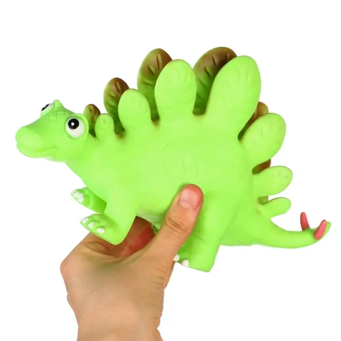 Резиновая игрушка для ванны Крошка Я &laquo;Динозавр: Стегозавр&raquo;, 23 см, с пищалкой