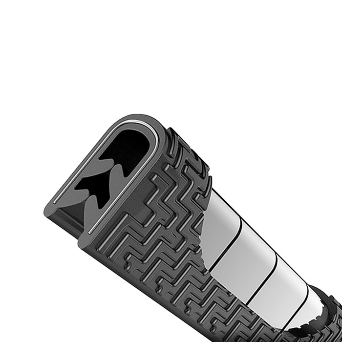 Защитная накладка на контур двери, металлический сердечник, 5 м, черный Защитная накладка на контур двери, металлический сердечник, 5 м, черный