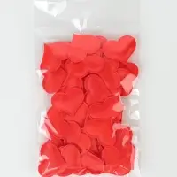 Сердечки декоративные 50 шт., 3.2 см, красные