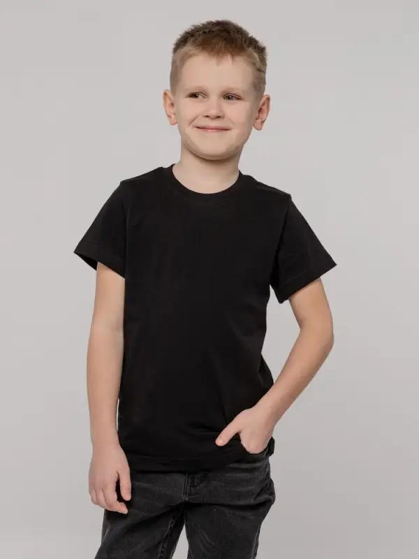 Футболка детская T-Bolka Kids, черная, 6 лет