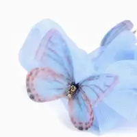 Резинка для волос «Бабочки» голубая, Холодное сердце Резинка для волос «Бабочки» голубая, Холодное сердце