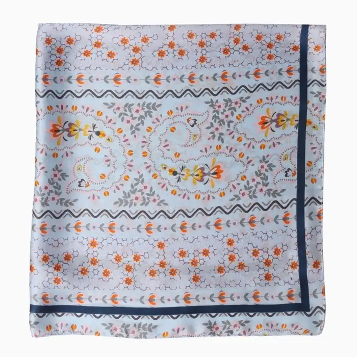 Платок женский MINAKU, размер 70×70 см, голубой