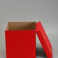 Подарочная коробка, крышка-дно, красная, 30&times;30&times;30 см