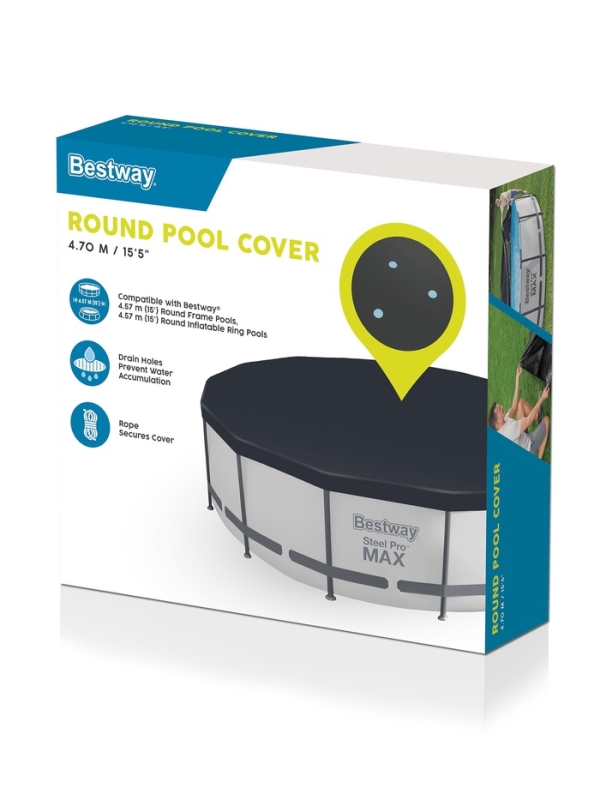 Тент для каркасных бассейнов, d=457 см, 58038 Bestway Тент для каркасных бассейнов, d=457 см, 58038 Bestway